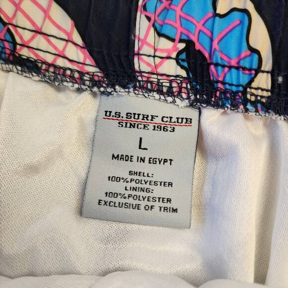 U.S. Surf Club Donuts Swim Trunks Dark Blue Men's Size Large NWT - Picture 3 of 5